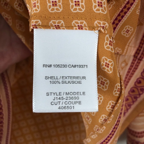 JOIE 100% silk ethic boho print blouse - Picture 5 of 6